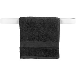 QUVIO Handdoekhouder platte stang met ronding - Wit - 50 cm