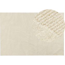 Beliani SASNAK - Laagpolig-Beige-Wol