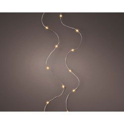 Micro LED string BO l95 cm zilver/klassiek warm kerstverlichting