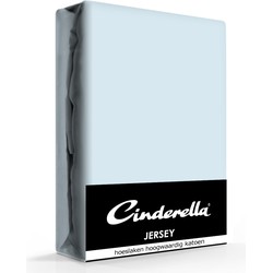 Cinderella Jersey Hoeslaken Sky Blue-180 x 210/220 cm