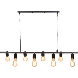 Hanglamp Miami - Zwart - 105x15x9cm - 8L