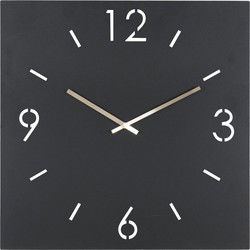 Spinder Design klok Time 60 X 60 - Zwart