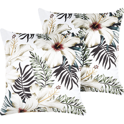 OKRA  - Sierkussen set van 2 - Multicolor - 45 x 45 cm - Fluweel