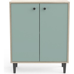 Klein 2-deurs dressoir Wood Effect L61cm - ARTY