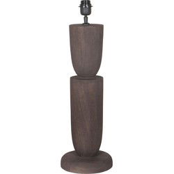 PTMD Tafellamp Lorinne 1 - 20x20x55 cm - Hout - Bruin