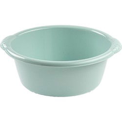 PlasticForte Afwasteiltje - 2x - rond - 25L - mintgroen - kunststof - Afwasbak