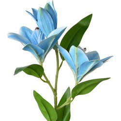 Clayre & Eef Kunstbloem Blauw Kunststof