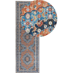 MIDALAM - Loper - Blauw - 80 x 240 cm - Polyester