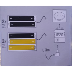 2 stuks Batterij adapter 4xaa 4xaaa