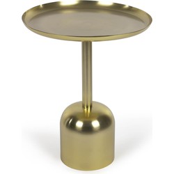 Kave Home - Bijzettafel Adaluz in goudkleurig metaal Ø 37 cm