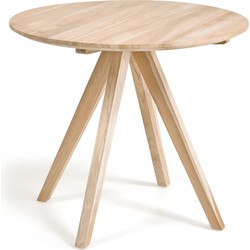 Kave Home - Mayal ronde eettafel massief teakhout Ø 90 cm