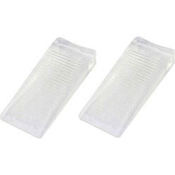 Benson Deurwig - 2x - rubber - 21 mm - stopper - transparant - Deurstoppers