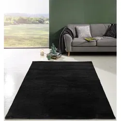 Comfy Vicenza vloerkleed - Zacht Hoogpolig - Zwart - 160 X 230 CM