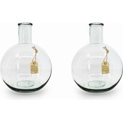 Bloemenvaas - Eco-glas - Transparant - 31 x 22 cm - Vazen