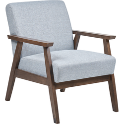 Beliani ASNES - Fauteuil-Grijs-Polyester