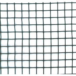 Schermgaas - groen - kunststof - UV bestendig - 1 x 3 m - vierkant maaswijdte 10 x 10 mm - Gaas