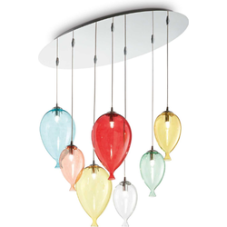 Ideal Lux - Clown - Hanglamp - Metaal - G9 - Multicolor