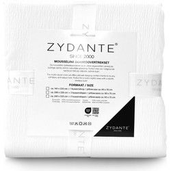 Mousseline Dekbedovertrekset Micro - Wit - 240x220 + 2*60x70 cm