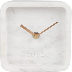 Tafelklok Luxury Time - marrmer wit - Zuiver