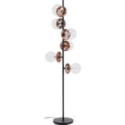 Vloerlamp Double Bubble Copper 165cm