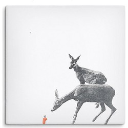 Storytiles Hello Deer Siertegel - 20 x 20 cm