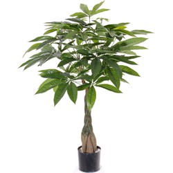 Kunstplant watercacao - groen - pachira boom - 90 cm - kantoor/huis - Kunstplanten