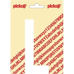 Plakletter Nobel Sticker witte letter L - Pickup