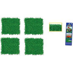 Knutsel Grasmat - 4x - 38 x 76 cm - Pasen knutsel materiaal - Kunstplanten