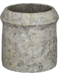 PTMD Nimma Grey cement pot wide top round L