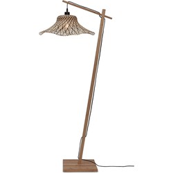 Vloerlamp Ibiza - Bamboe/Zwart - 77x50x150cm