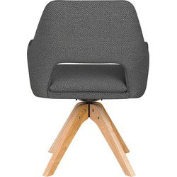 Housecraft Living Mos Eetkamerstoel Draaibaar Hout Grijs