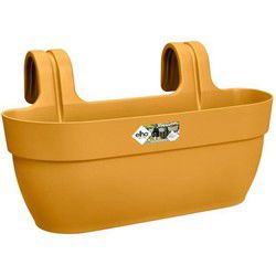 ELHO - Bloempot - Vibia Campana Easy Hanger Large - Honing Geel - Buitenbalkon - L 24,1 x B 46 x H 26,5 cm