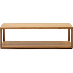 Kave Home - Maymai-salontafel van eikenhout, 140 x 65 cm