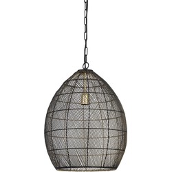 Light & Living - Hanglamp Meya - 40x40x53 - Zwart