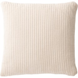 J-Line - Kussen Ote Stof/schuim Beige - 45x45x5cm
