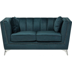 GAULA  - Tweezitsbank - Blauwgroen - Fluweel