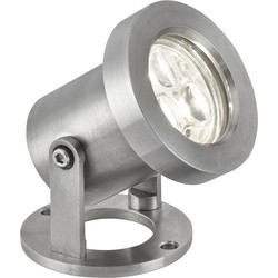 Landelijke Spot - Bussandri Exclusive - Metaal - Landelijk - LED - L: 8cm - Voor Buiten - Woonkamer - Eetkamer - Zilver