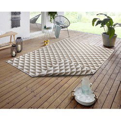 Binnen & Buitenkleed Omkeerbaar - Tahiti Beige/Crème - 80 X 350 CM
