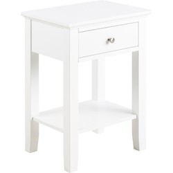 Nachtkastje Wit - Open - 45x34x62,8cm - Koster