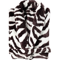 Zo!Home Badjas Zebra Brown L