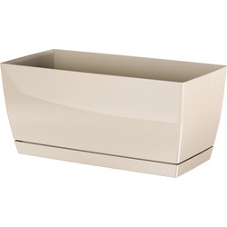 Prosperplast plantenpot - kunststof - creme-beige - 40 x 19 x 18 cm - Plantenpotten