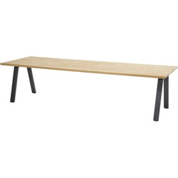 Ambassador Diningtafel Teak Antracite 300 x 100 cm