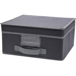 Opbergdoos - grijs - 44 x 33 x 22 cm - 31 L - Opbergbox