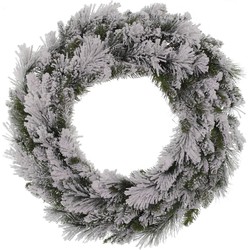 Kerstkrans Flocked Fraser Wreath dia. 60 cm kerstboom