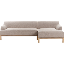 Beliani SOSJO - Hoekbank-Bruin-Polyester