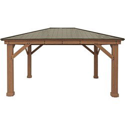 Westmann Paviljoen Gazebo Devon 12x16 - 490x371x315 cm - Bruin
