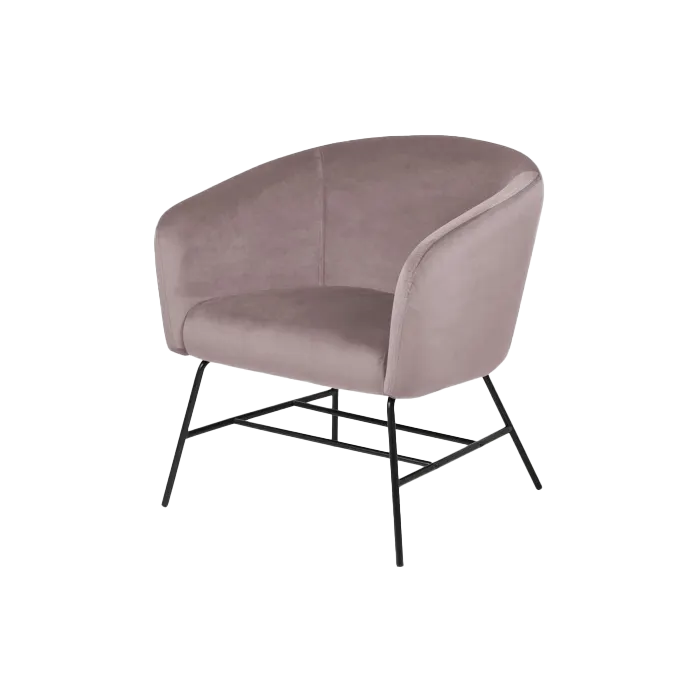 Lissy velvet fauteuil roze - 