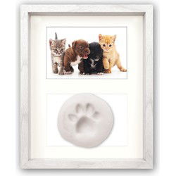 Zep Fotolijstje - hout - poot print kitten - foto 10 x 15 cm - Fotolijsten