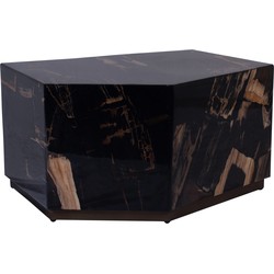 PTMD Rayn Petrified wood black coffeetable M