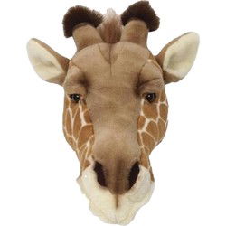 Pluche giraffenkop voor aan de muur - Knuffeldier